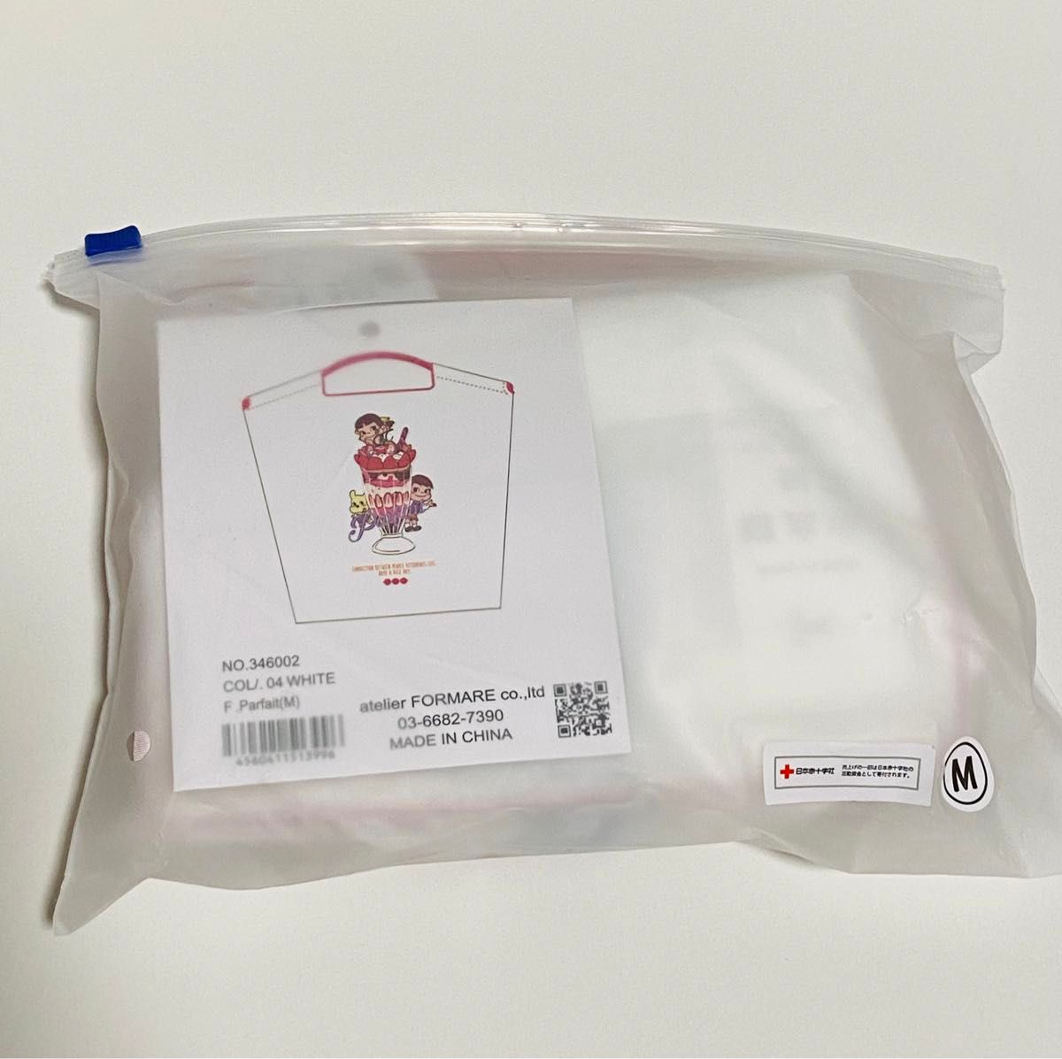 新品 ボールアンドチェーン 不二家 ペコちゃん Mサイズ ホワイト 新品 ボールアンドチェーン 不二家 ペコちゃん Mサイズ ホワイト