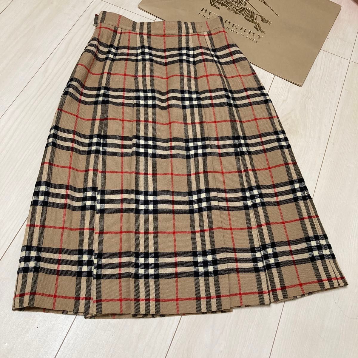 BURBERR バーバリープリーツスカート 希少品 バーバリースカート BURBERR バーバリープリーツスカート 希少品 バーバリースカート