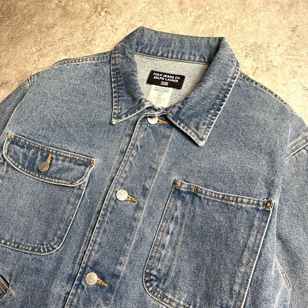 極美品】POLO JEANS ラルフローレン デニム ジャケット Gジャン 極美品】POLO JEANS ラルフローレン デニム ジャケット Gジャン