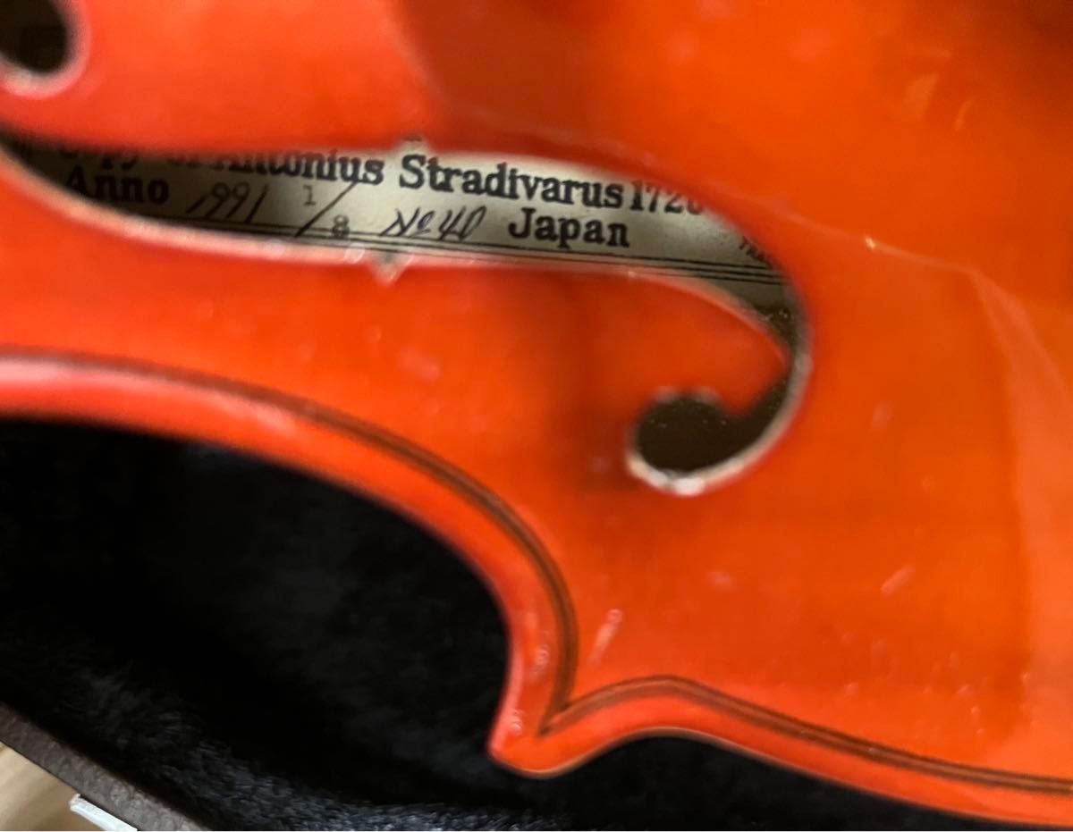 SUZUKIスズキ バイオリン NO 40 1/8 1991年製 STRADIVARIUS COPY SUZUKIスズキ バイオリン NO 40 1/8 1991年製 STRADIVARIUS COPY
