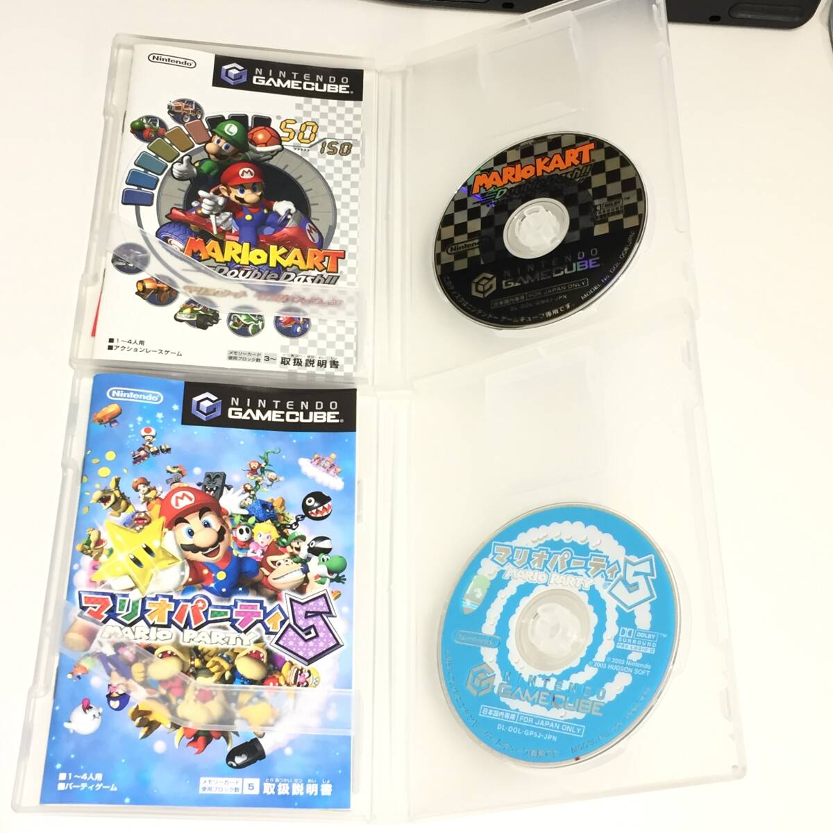 GC マリオカート ダブルダッシュ + マリオパーティー5 ゲーム GC マリオカート ダブルダッシュ + マリオパーティー5 ゲーム