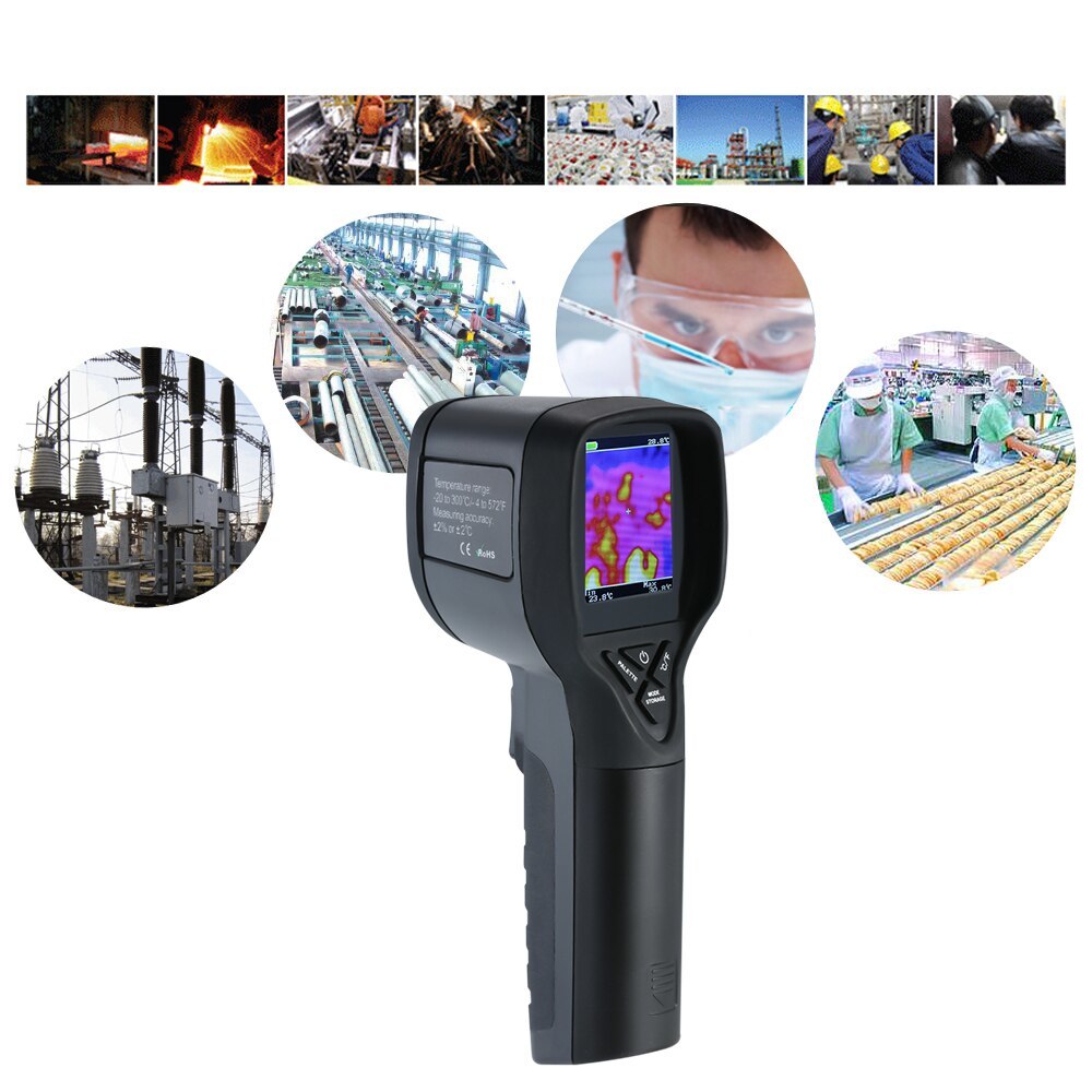  Professional . image . Mini liquid crystal digital hand-held . image camera infra-red rays thermometer 