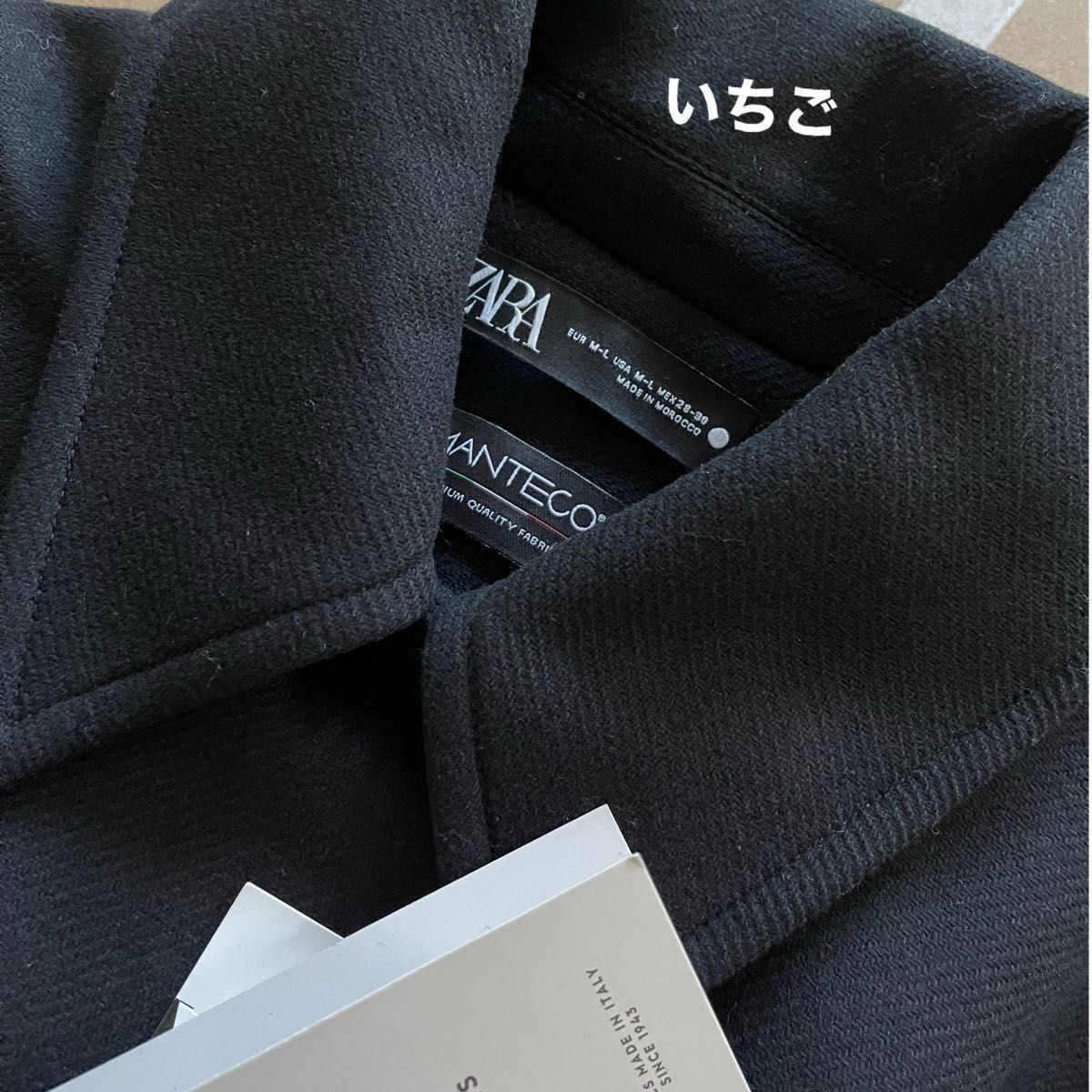 ZARA ショート ウールブレンド コート ポンチョ M-L 新品タグ ZARA ショート ウールブレンド コート ポンチョ M-L 新品タグ