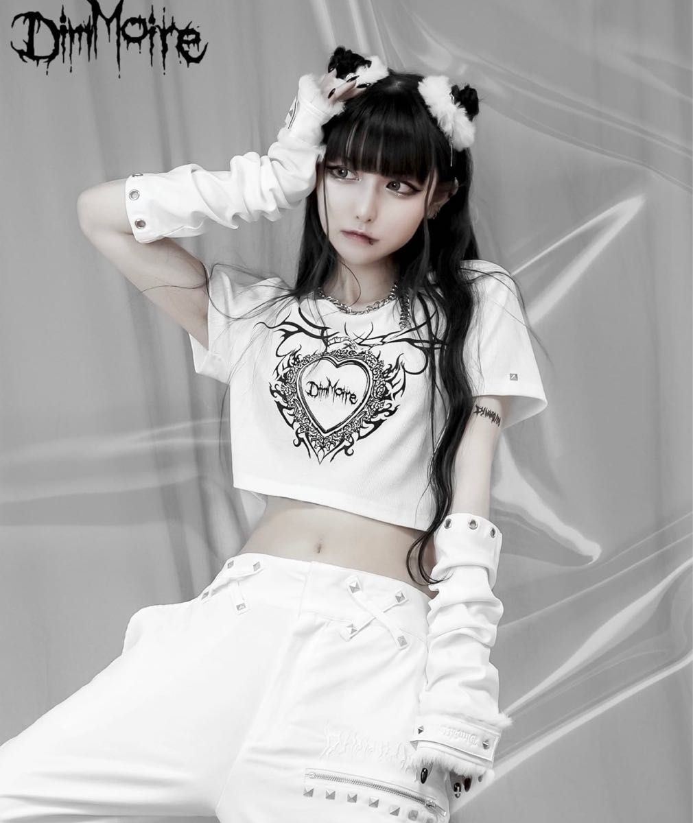 DimMoireアームカバー ホワイト 刻印アームカバー【White】Dimmoire dimmoire ディムモアール