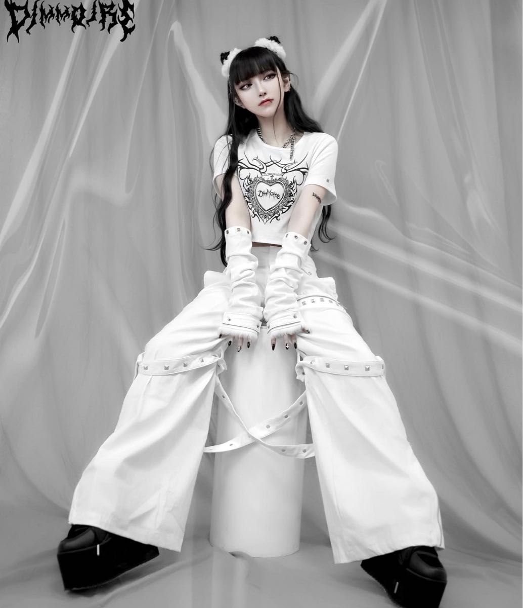 DimMoireアームカバー ホワイト 刻印アームカバー【White】Dimmoire dimmoire ディムモアール