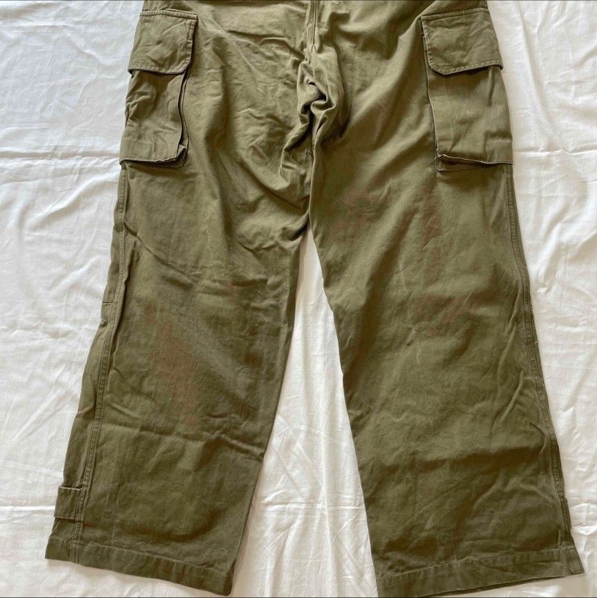 希少】フランス軍 m47 カーゴパンツ 実物 前期 平織りモデル 希少】フランス軍 m47 カーゴパンツ 実物 前期 平織りモデル