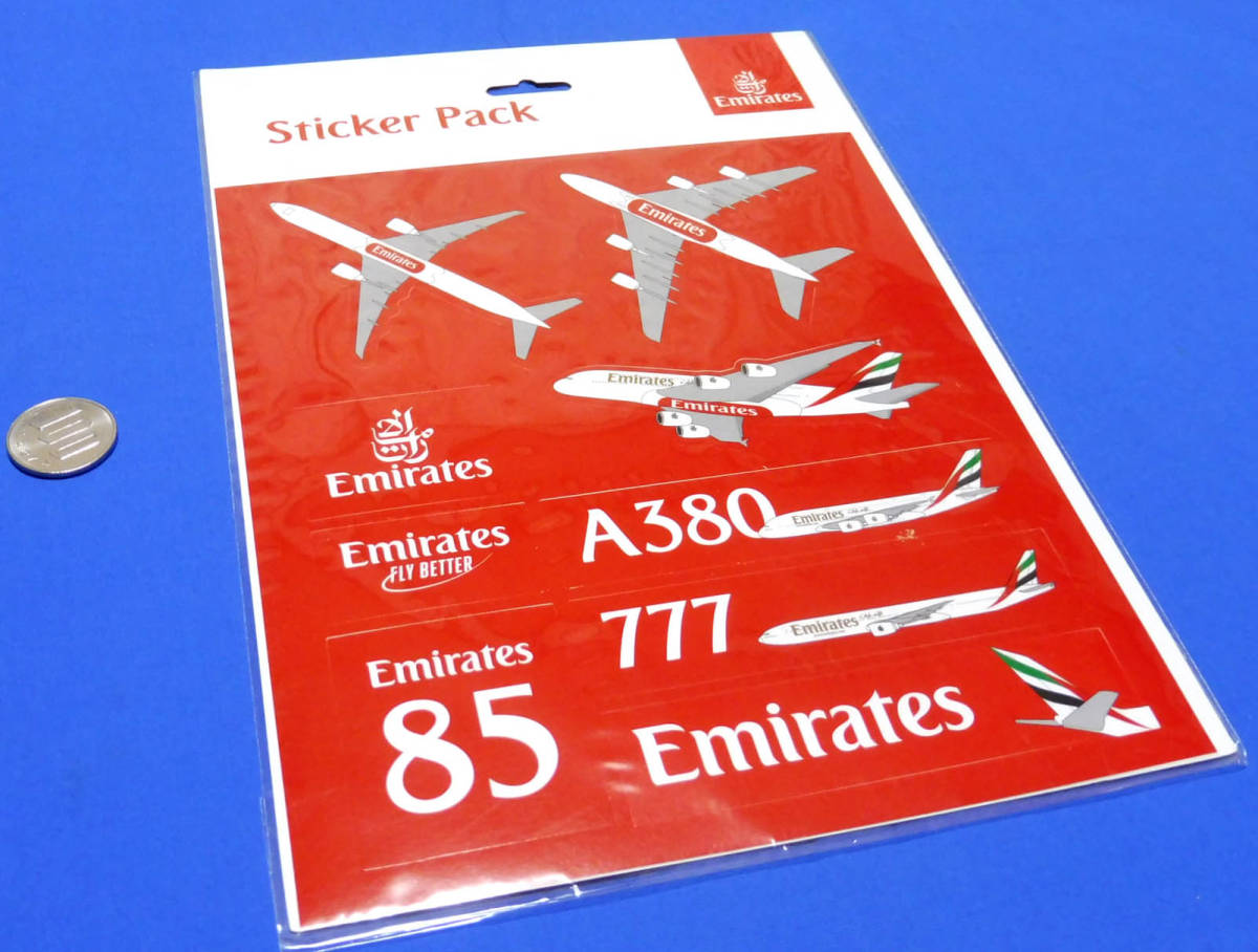 ヤフオク エミレーツ航空 純正ステッカー Emirates公式 A3