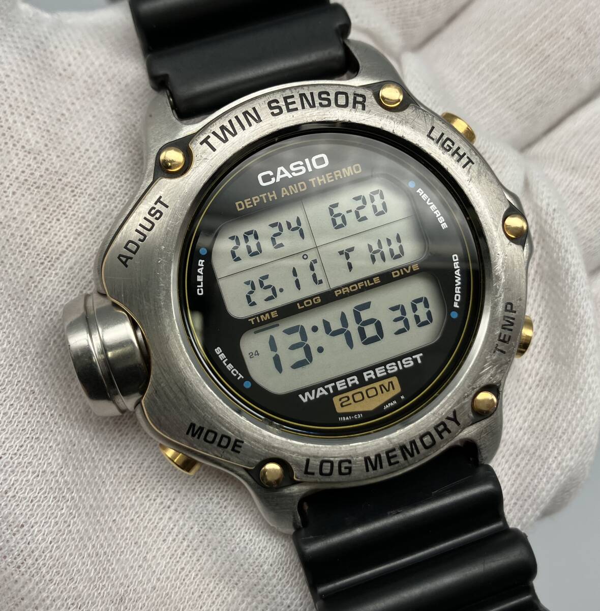 Yahoo!オークション - CASIO DEP-600 潜水王 ログメモリー Yahoo!オークション - CASIO DEP-600 潜水王 ログメモリー