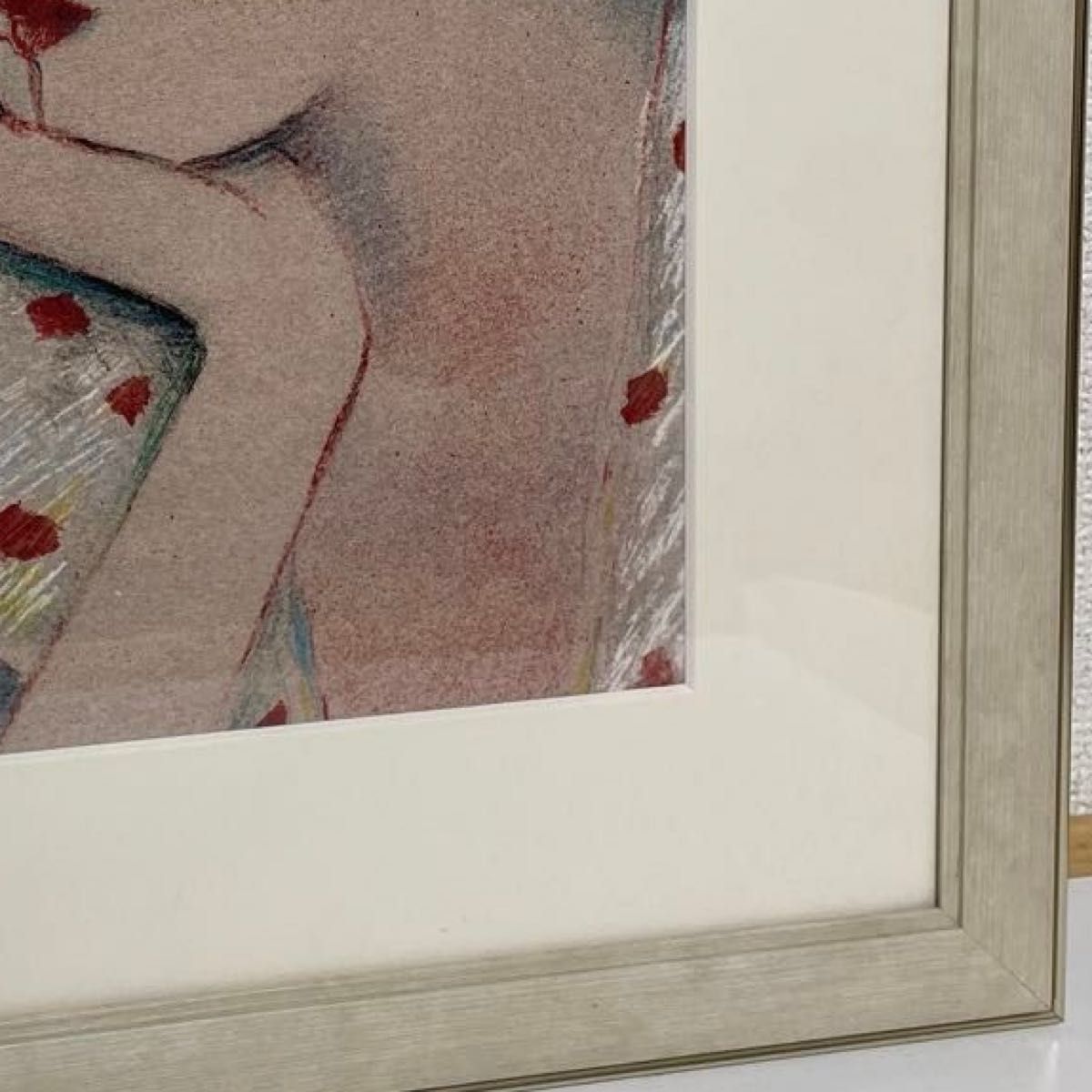 J P カシニョール リトグラフ 甘い誘惑 額装40 7×38 作品 J P カシニョール リトグラフ 甘い誘惑 額装40 7×38 作品