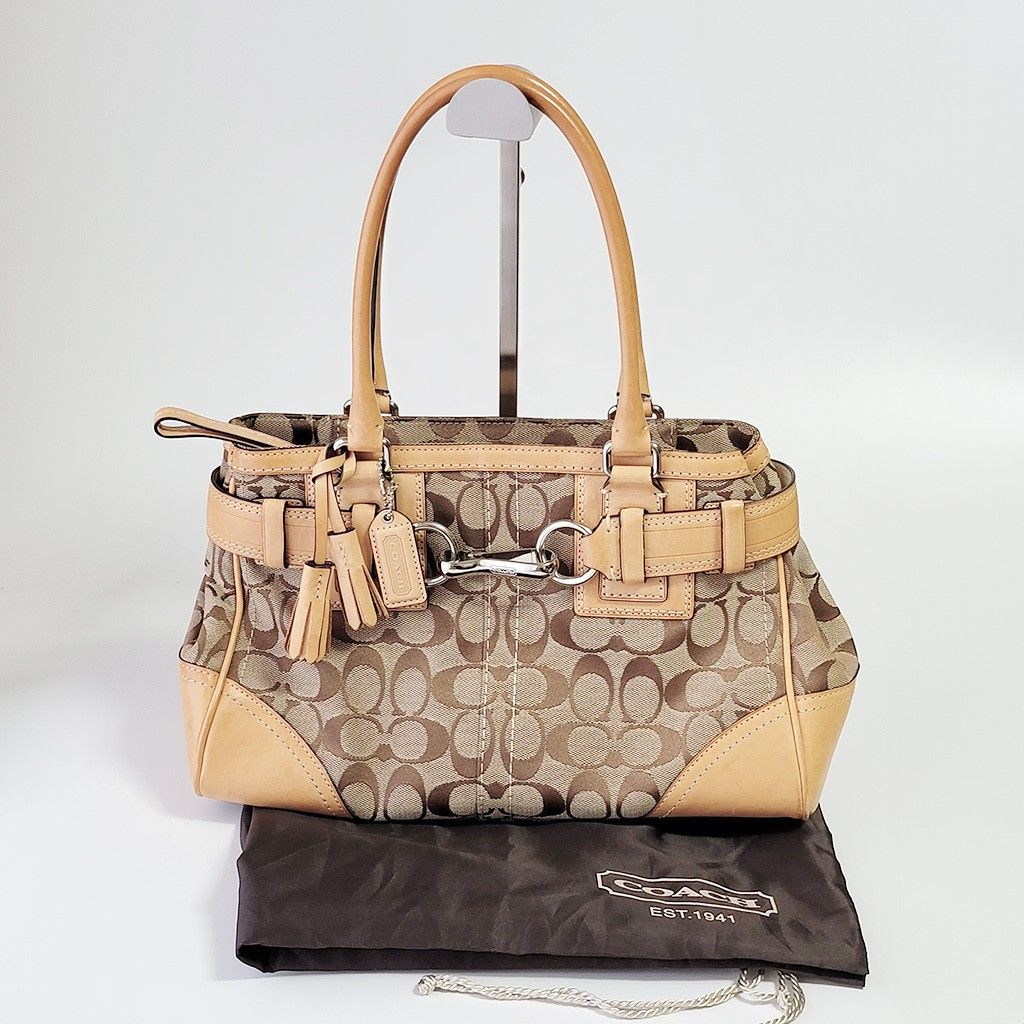 COACHコーチ シグネチャーハンプトンズ ハンドバッグ 10245 COACHコーチ シグネチャーハンプトンズ ハンドバッグ 10245