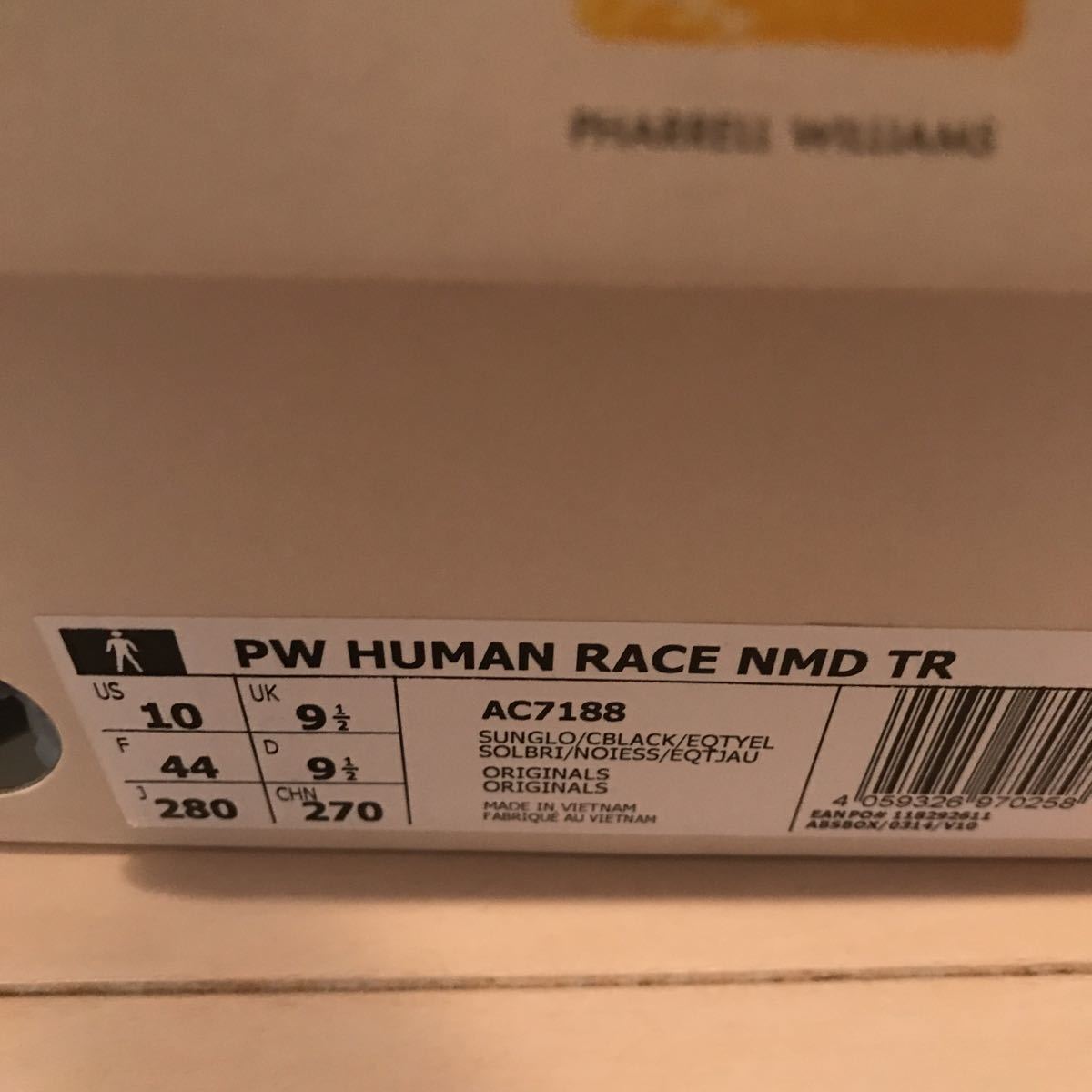 新品未使用 国内正規 AC7188 28cm adidas Originals PHARRELL WILLIAMS Human Race NMD TR