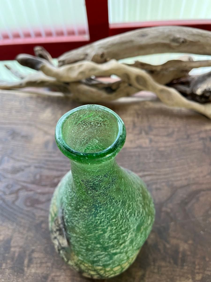 希少!/稲嶺盛吉/花瓶/琉球ガラス/民芸品【未使用品】 希少!/稲嶺盛吉/花瓶/琉球ガラス/民芸品【未使用品】