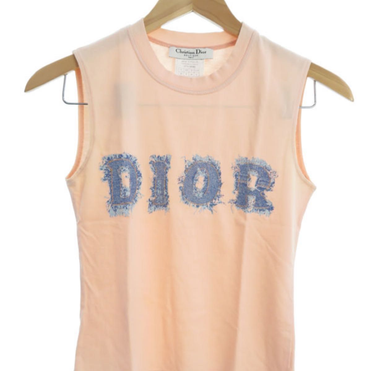 ガリアーノ期 デニムロゴ 名作 Christian DIOR タンクトップ ガリアーノ期 デニムロゴ 名作 Christian DIOR タンクトップ