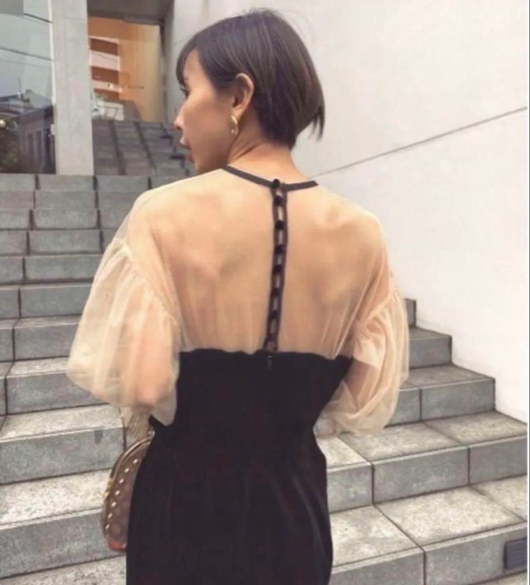 AmeriVINTAGE アメリヴィンテージ AIRY SLEEVE TIGHT DRESS AmeriVINTAGE アメリヴィンテージ AIRY SLEEVE TIGHT DRESS