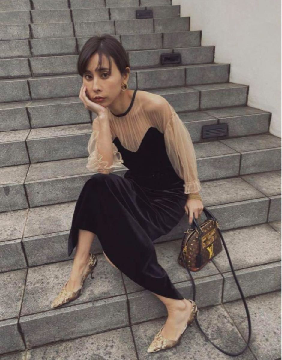 AmeriVINTAGE アメリヴィンテージ AIRY SLEEVE TIGHT DRESS AmeriVINTAGE アメリヴィンテージ AIRY SLEEVE TIGHT DRESS