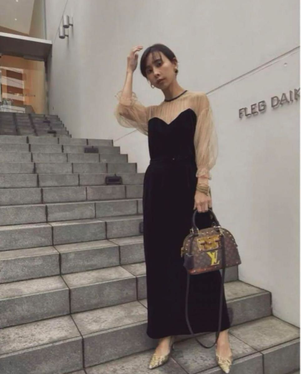 AmeriVINTAGE アメリヴィンテージ AIRY SLEEVE TIGHT DRESS AmeriVINTAGE アメリヴィンテージ AIRY SLEEVE TIGHT DRESS