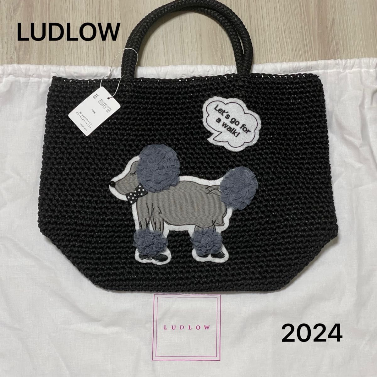 LUDLOW ラドロー コードバッグ プードル ブラック 2024年 限定品 LUDLOW ラドロー コードバッグ プードル ブラック 2024年 限定品