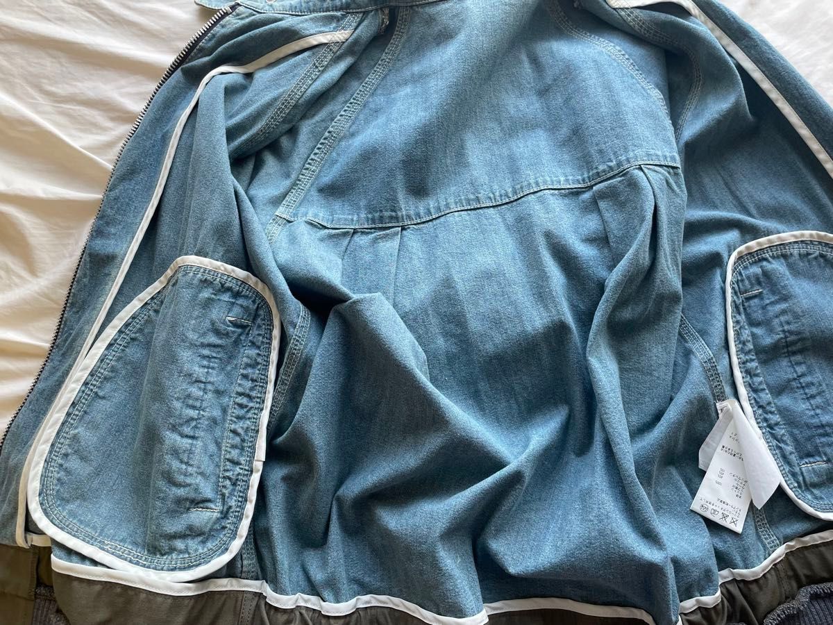 セット販売 Sacai デニム ドッキングジャケット&ベスト セット販売 Sacai デニム ドッキングジャケット&ベスト