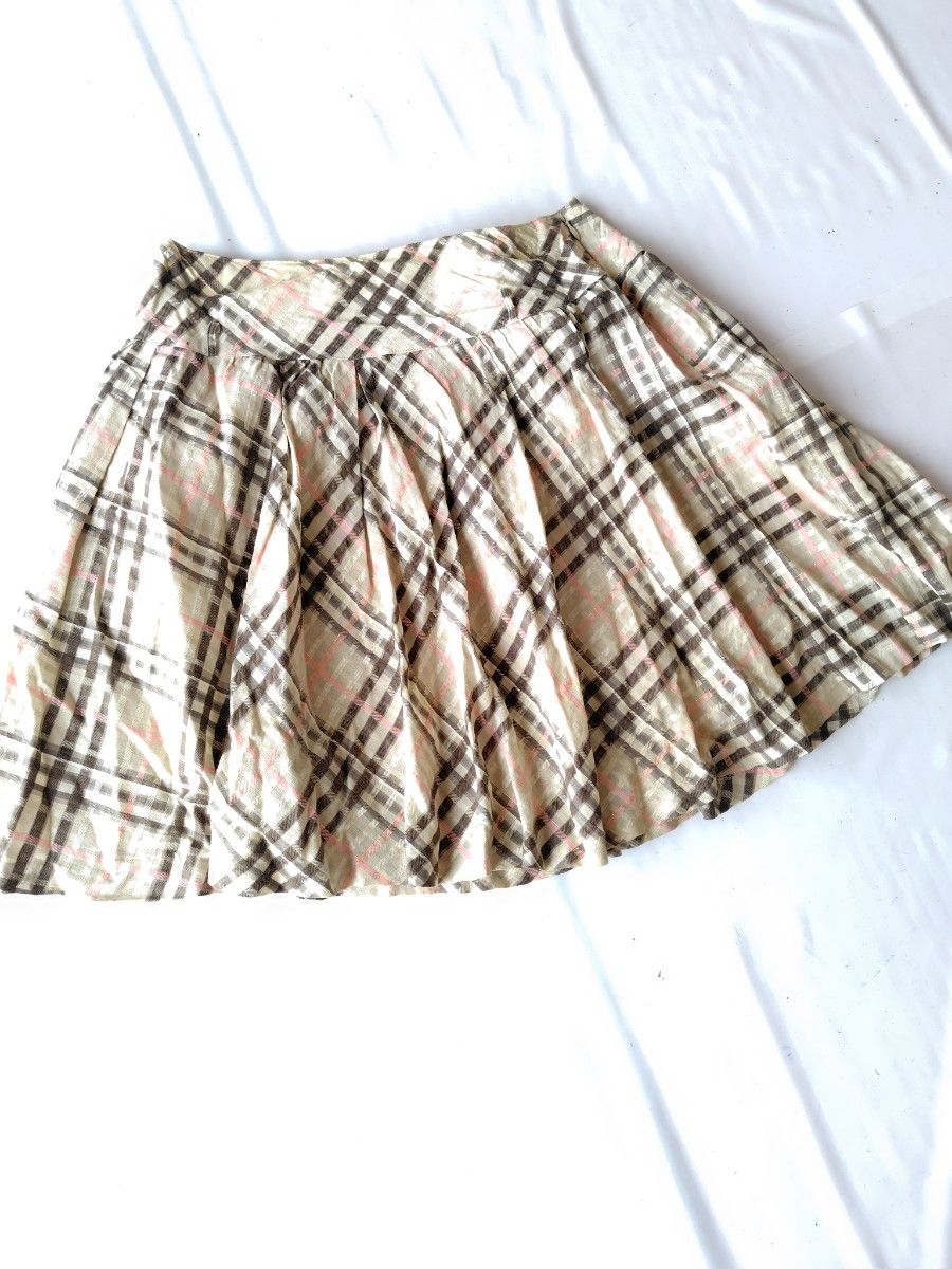 BURBERRY バーバリー ブルーレーベル チェック ミニスカート38 BURBERRY バーバリー ブルーレーベル チェック ミニスカート38