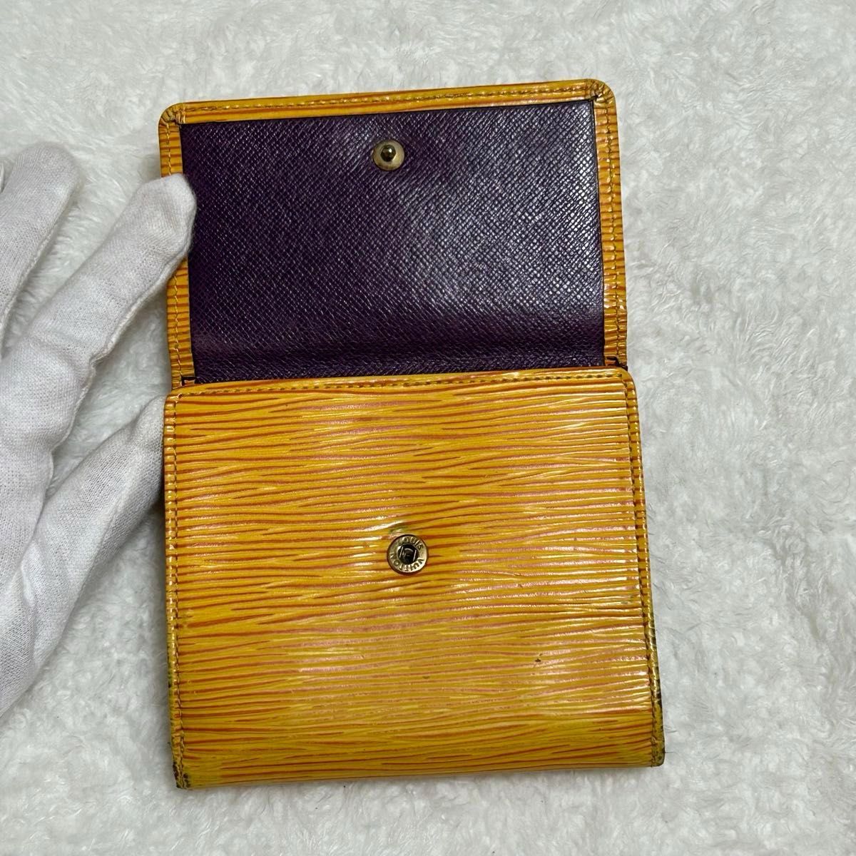 LOUIS VUITTON ルイヴィトン エピ wホック カルトクレディ 三 LOUIS VUITTON ルイヴィトン エピ wホック カルトクレディ 三