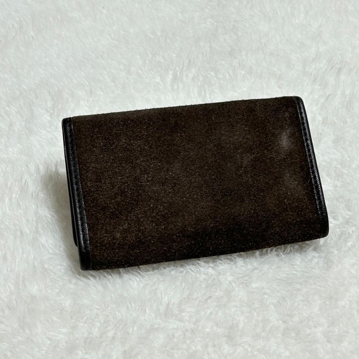 LOEWE ロエベ 6連 キーケース スウェード ロゴ 型押し LOEWE ロエベ 6連 キーケース スウェード ロゴ 型押し