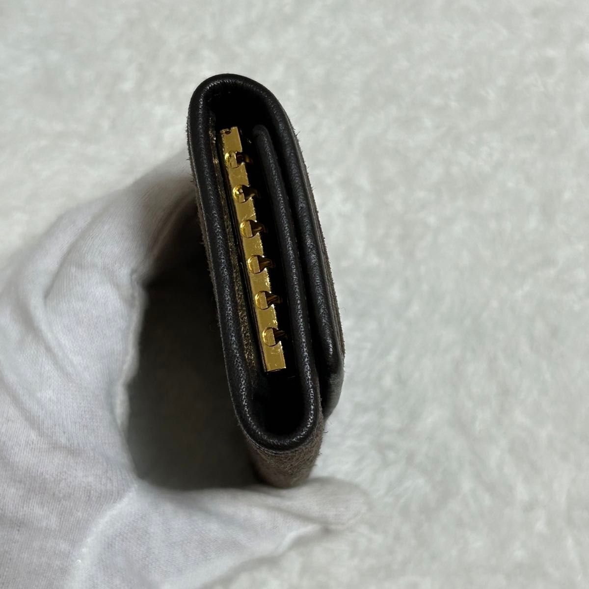 LOEWE ロエベ 6連 キーケース スウェード ロゴ 型押し LOEWE ロエベ 6連 キーケース スウェード ロゴ 型押し