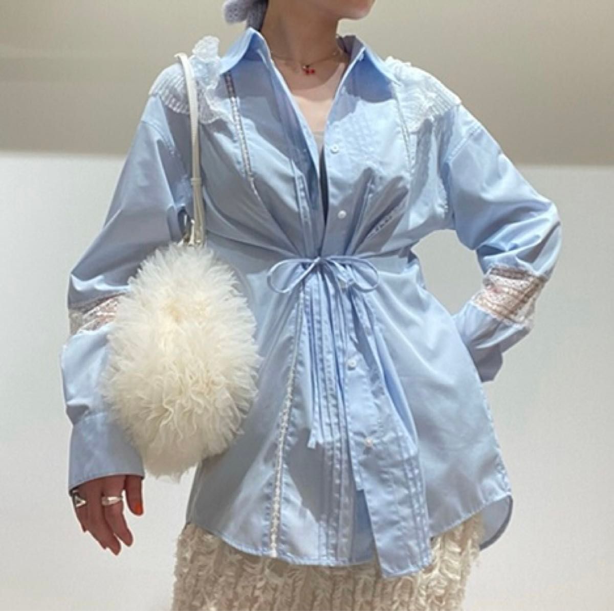 定価2万 完売品 美品 furfur ファーファー ストライプ フリル 定価2万 完売品 美品 furfur ファーファー ストライプ フリル