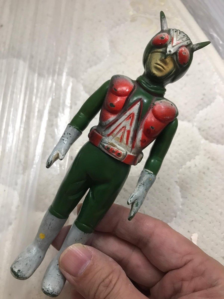 ソフビ 当時物 ライダーマン 激レア パチ 昭和レトロ 無版権 ソフビ 当時物 ライダーマン 激レア パチ 昭和レトロ 無版権