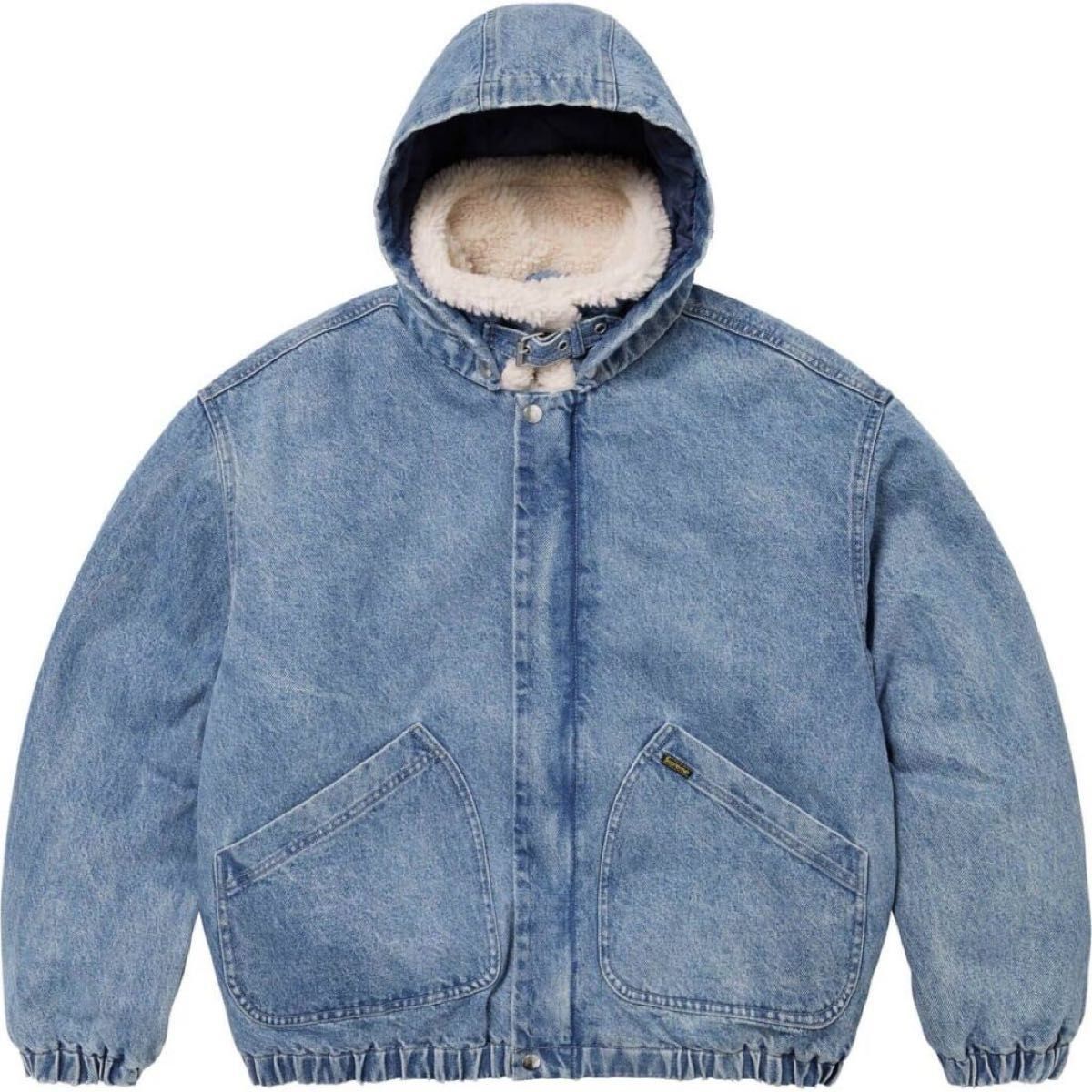Supreme Faux Shearling Lined Bomber Jacket Denim|Yahoo Supreme Faux Shearling Lined Bomber Jacket Denim|Yahoo