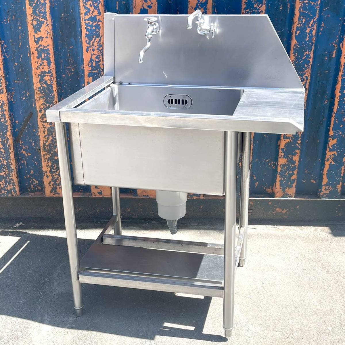 業務用/厨房用品 ステンレス製 ソイルドシンク/1槽シンク/食洗機用 業務用/厨房用品 ステンレス製 ソイルドシンク/1槽シンク/食洗機用