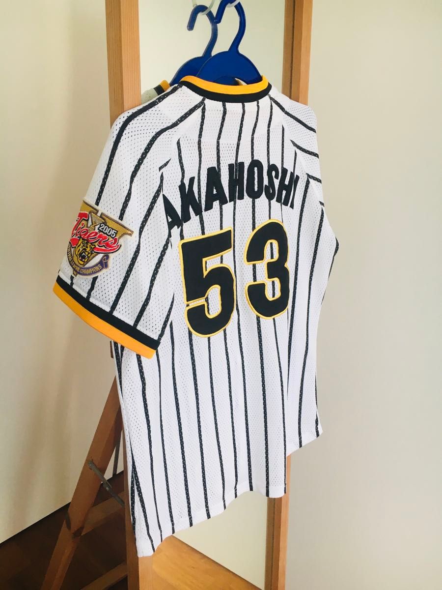 阪神タイガース 赤星憲広選手 ユニフォーム 2005優勝ワッペン 阪神タイガース 赤星憲広選手 ユニフォーム 2005優勝ワッペン