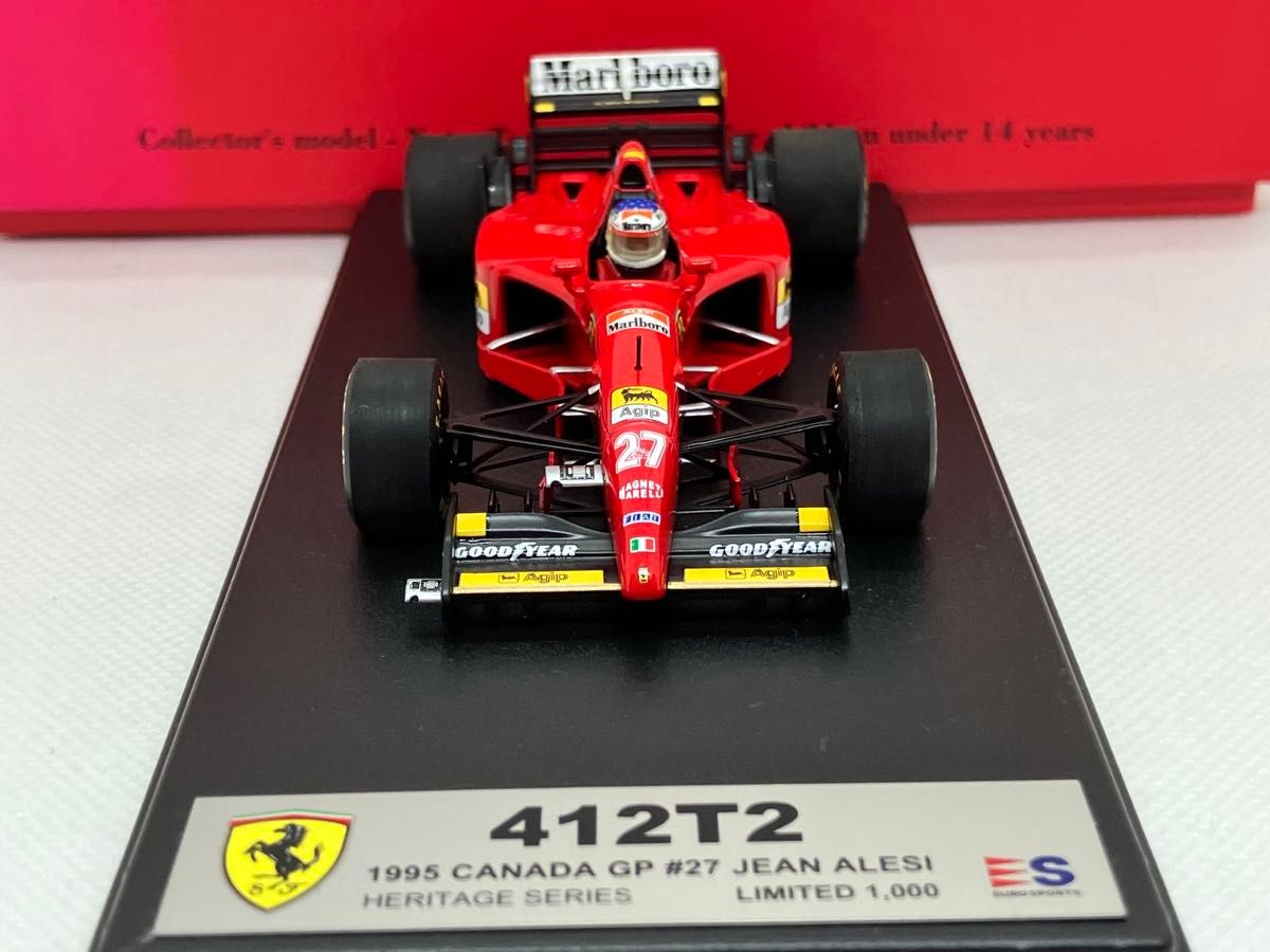 1/43 フェラーリ 412T2 #27 J アレジ 1995 カナダGP F1初優勝 1/43 フェラーリ 412T2 #27 J アレジ 1995 カナダGP F1初優勝