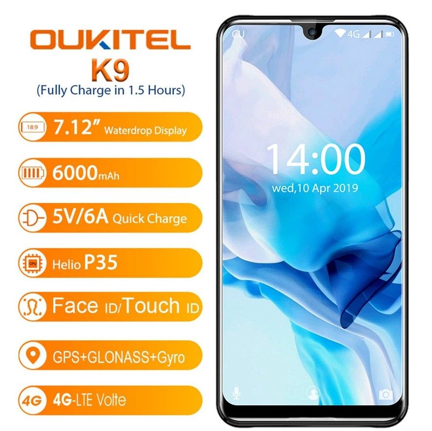 未使用 OUKITEL K9 ブルー SIMフリー スマホ 7 12インチ 大画面 未使用 OUKITEL K9 ブルー SIMフリー スマホ 7 12インチ 大画面