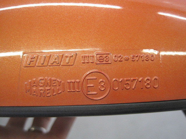  operation OK right steering wheel car * Fiat Punto 188A5 original right door mirror electric possible .1 pieces 5P orange 0157180 MAGNETI MARELLI FIAT*3889P D-37A