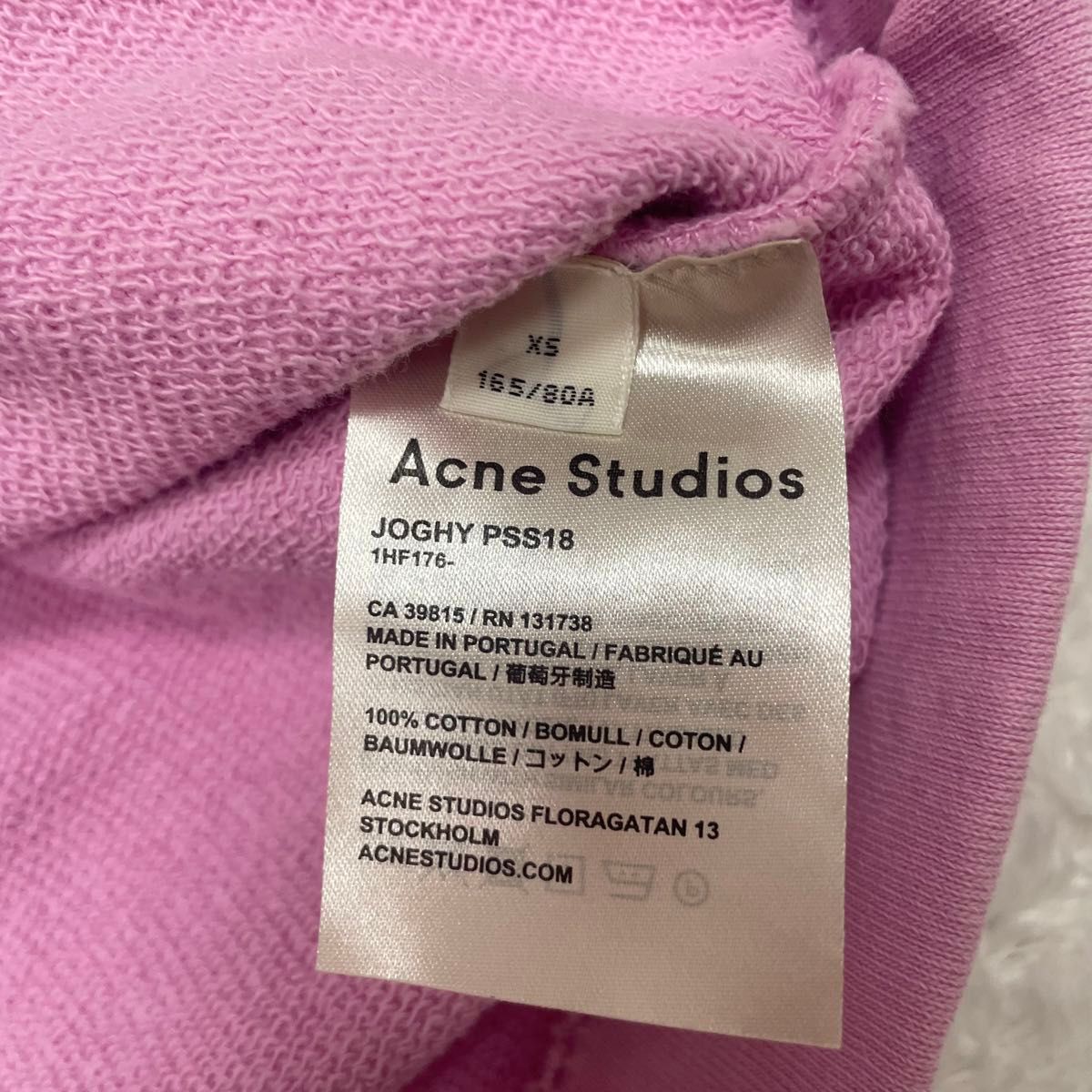 USED】AcneStudios アクネ フーディ フードパーカー ピンク USED】AcneStudios アクネ フーディ フードパーカー ピンク