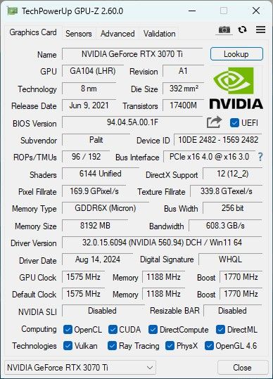 Palit RTX3070Ti 8GB 動作確認済み|Yahoo!フリマ(旧PayPayフリマ) Palit RTX3070Ti 8GB 動作確認済み|Yahoo!フリマ(旧PayPayフリマ)