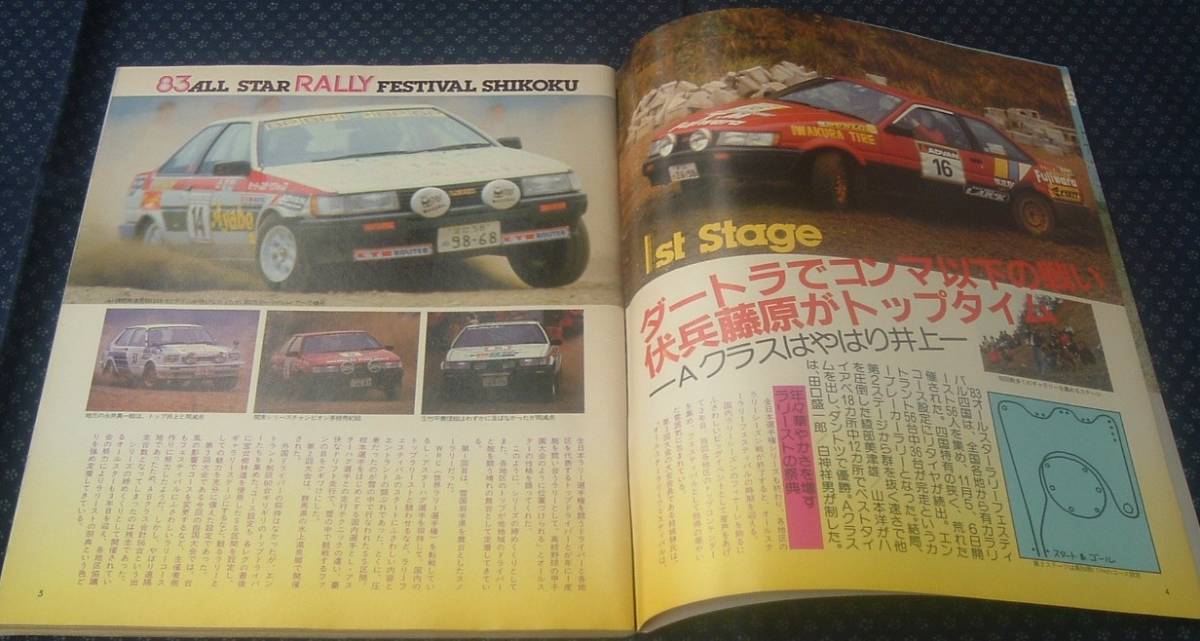 [ Play Note No.47 Showa era 59 year 1 month ] all Star Rally festival Shikoku AE86/EA175A