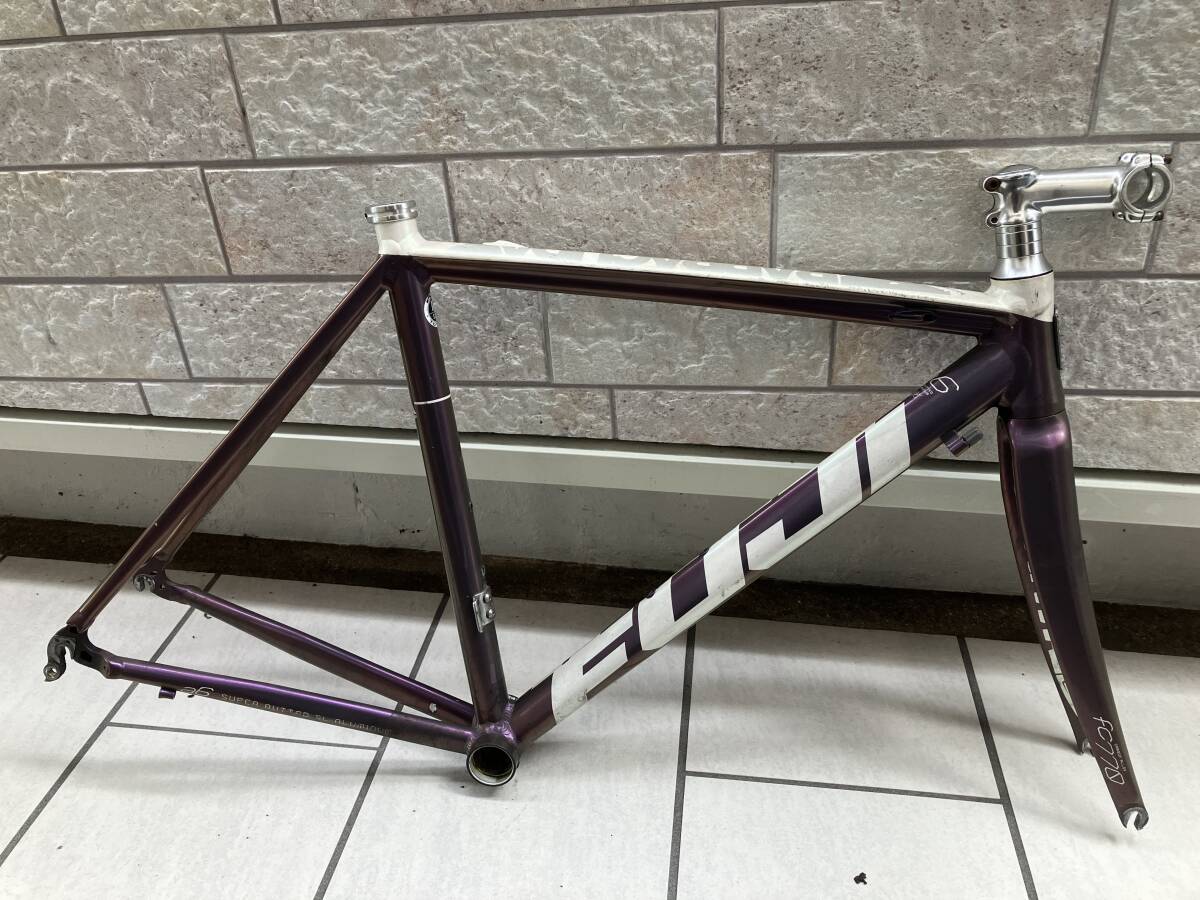 中古傷あり凹みあり FUJI バラクーダ ロードバイク Mサイズ52 フレーム フジ BARRACUDA
