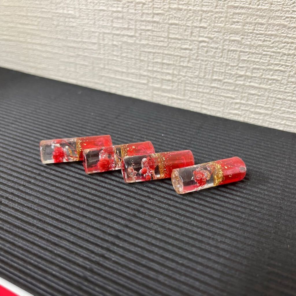 水中花 ヒータースイッチ エアコンスイッチ ノブ ピン 4本セット 赤 シルバーラメ デコトラ 一番星 当時 昭和 旧車 軽トラ 軽箱 サロン 水中花 ヒータースイッチ エアコンスイッチ ノブ ピン 4本セット 赤 シルバーラメ デコトラ 一番星 当時 昭和 旧車 軽トラ 軽箱 サロン