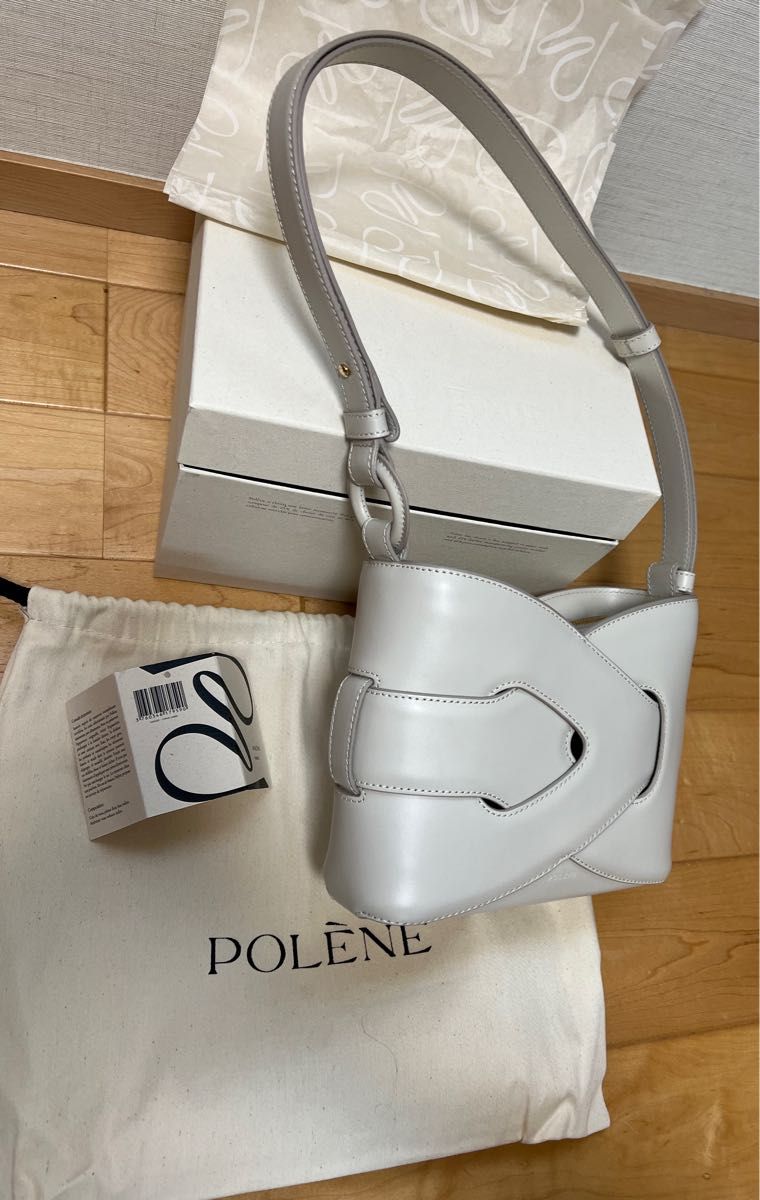 POLENE ショルダーバッグ Nodde エディション チョーク スムース POLENE ショルダーバッグ Nodde エディション チョーク スムース