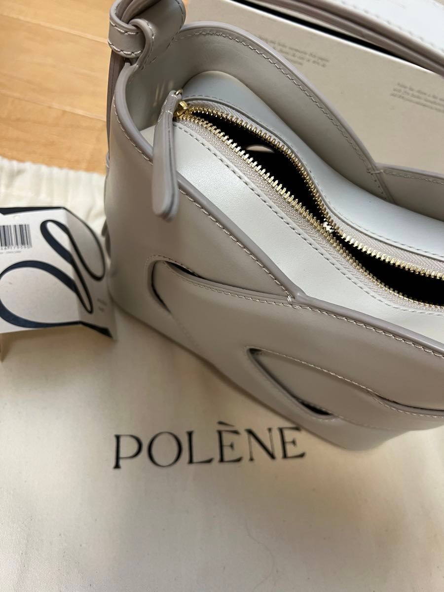 POLENE ショルダーバッグ Nodde エディション チョーク スムース POLENE ショルダーバッグ Nodde エディション チョーク スムース