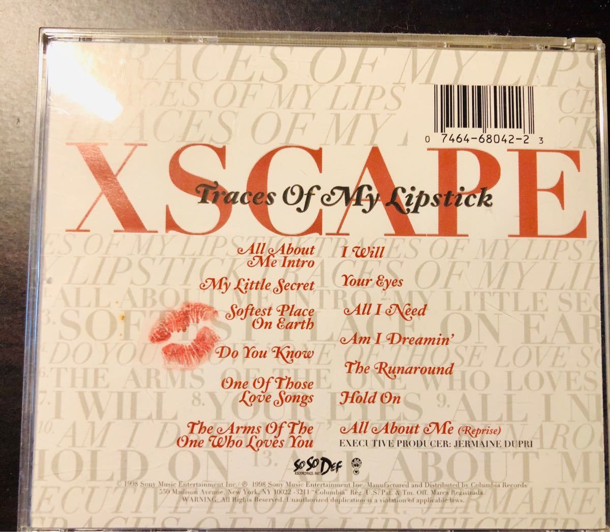 XSCAPE Traces of My Lipstick 輸入盤 CD 1998年