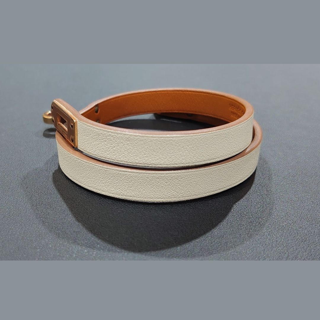 未使用】箱付 国内正規品 HERMES エルメス レザー ブレスレット 未使用】箱付 国内正規品 HERMES エルメス レザー ブレスレット