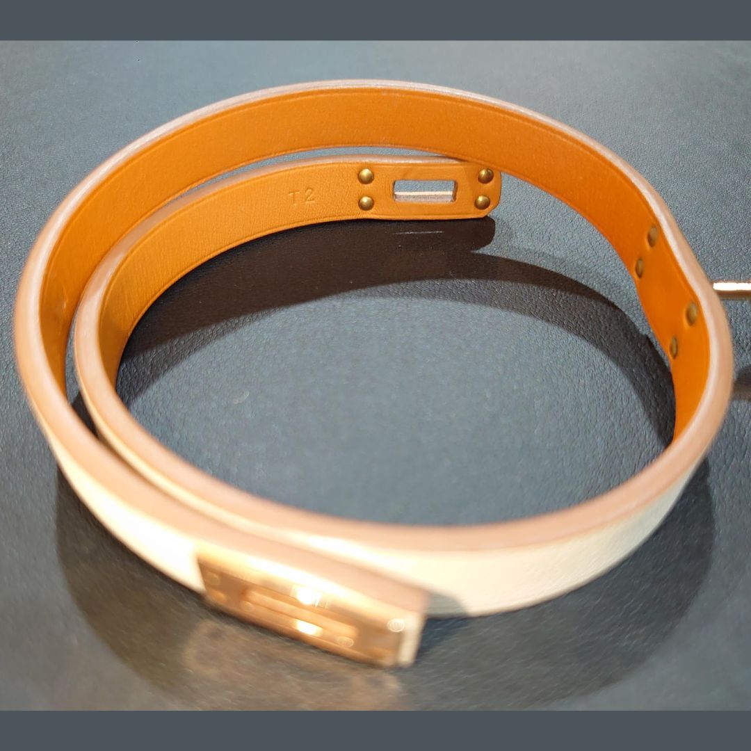 未使用】箱付 国内正規品 HERMES エルメス レザー ブレスレット 未使用】箱付 国内正規品 HERMES エルメス レザー ブレスレット