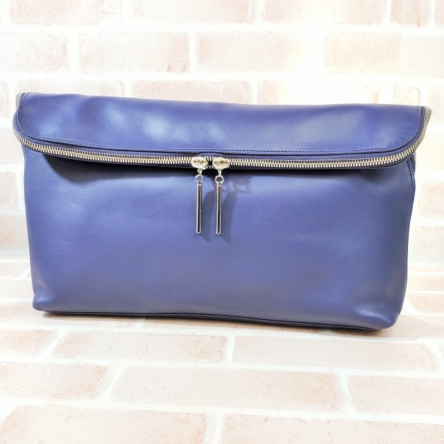  Philip rim 3.1 Phillip Lim leather clutch bag document case navy A4OK