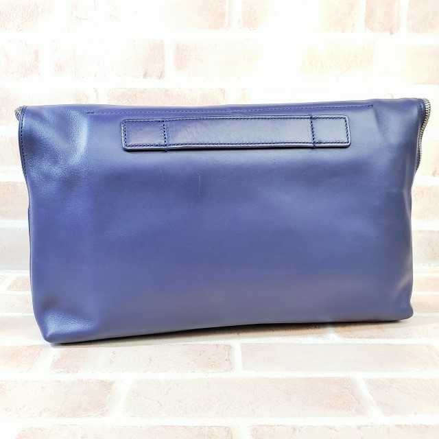  Philip rim 3.1 Phillip Lim leather clutch bag document case navy A4OK