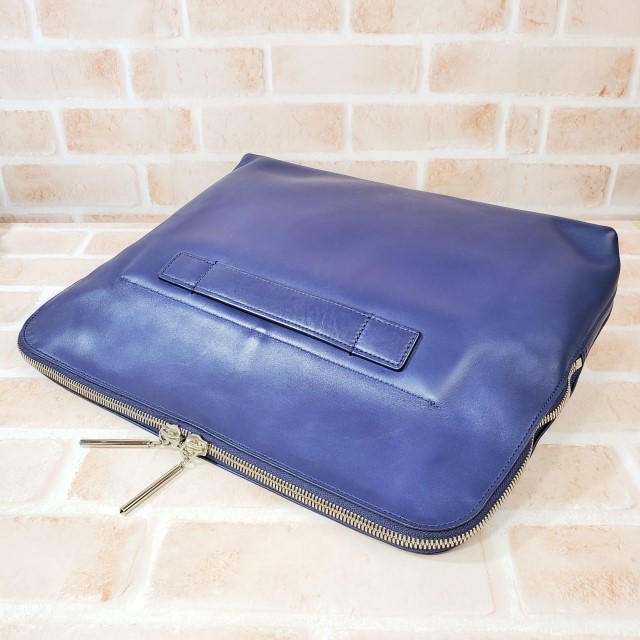  Philip rim 3.1 Phillip Lim leather clutch bag document case navy A4OK