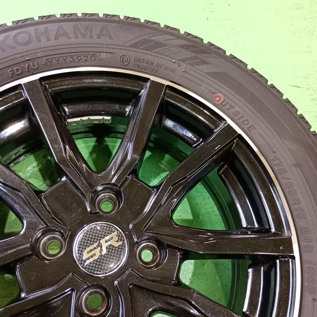 175/65R15 IG60 зимний колесо с шиной Vitz Corolla Spade aqua Porte Fit 