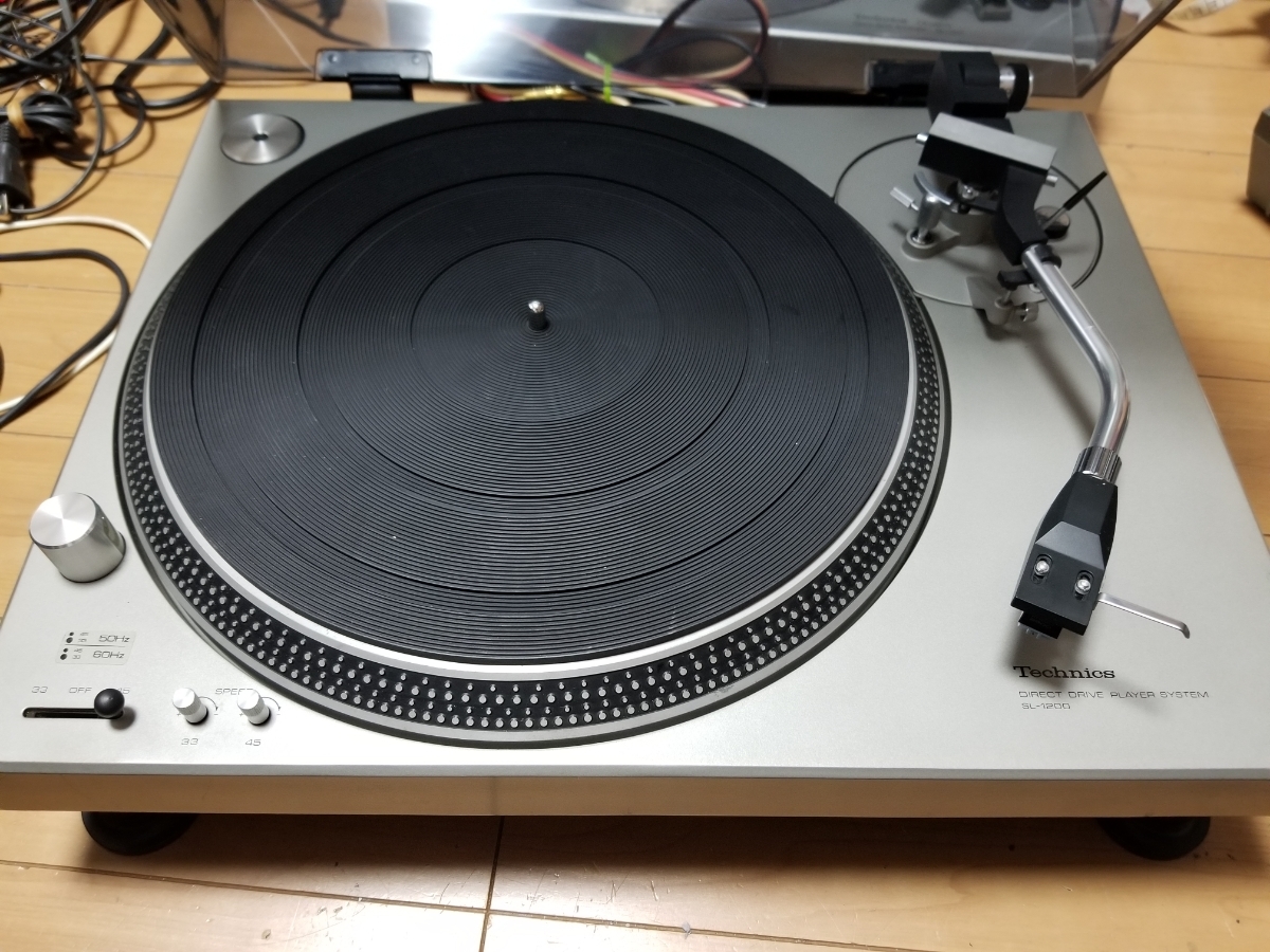 Technics ターンテーブル SL-1200 純正カートリッジ針付き_画像1