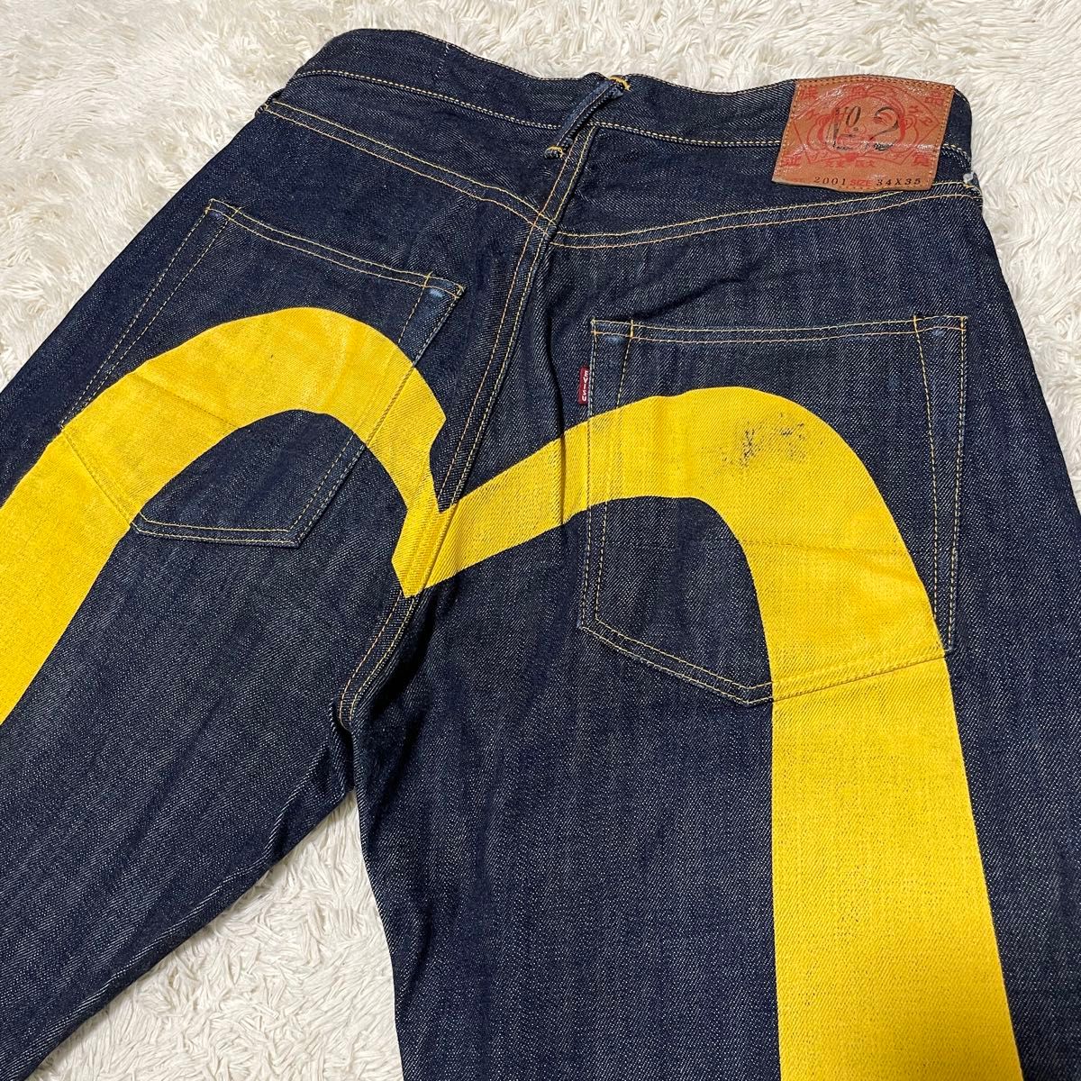 稀少極美品】EVISU エヴィス 大黒ペイント ビッグカモメ 稀少極美品】EVISU エヴィス 大黒ペイント ビッグカモメ